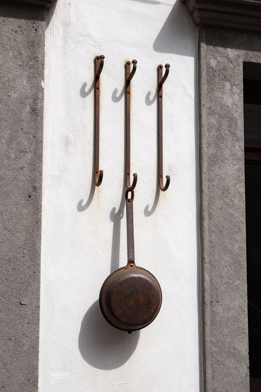 Iron Tool Hooks in Naples in in Naples, Italy