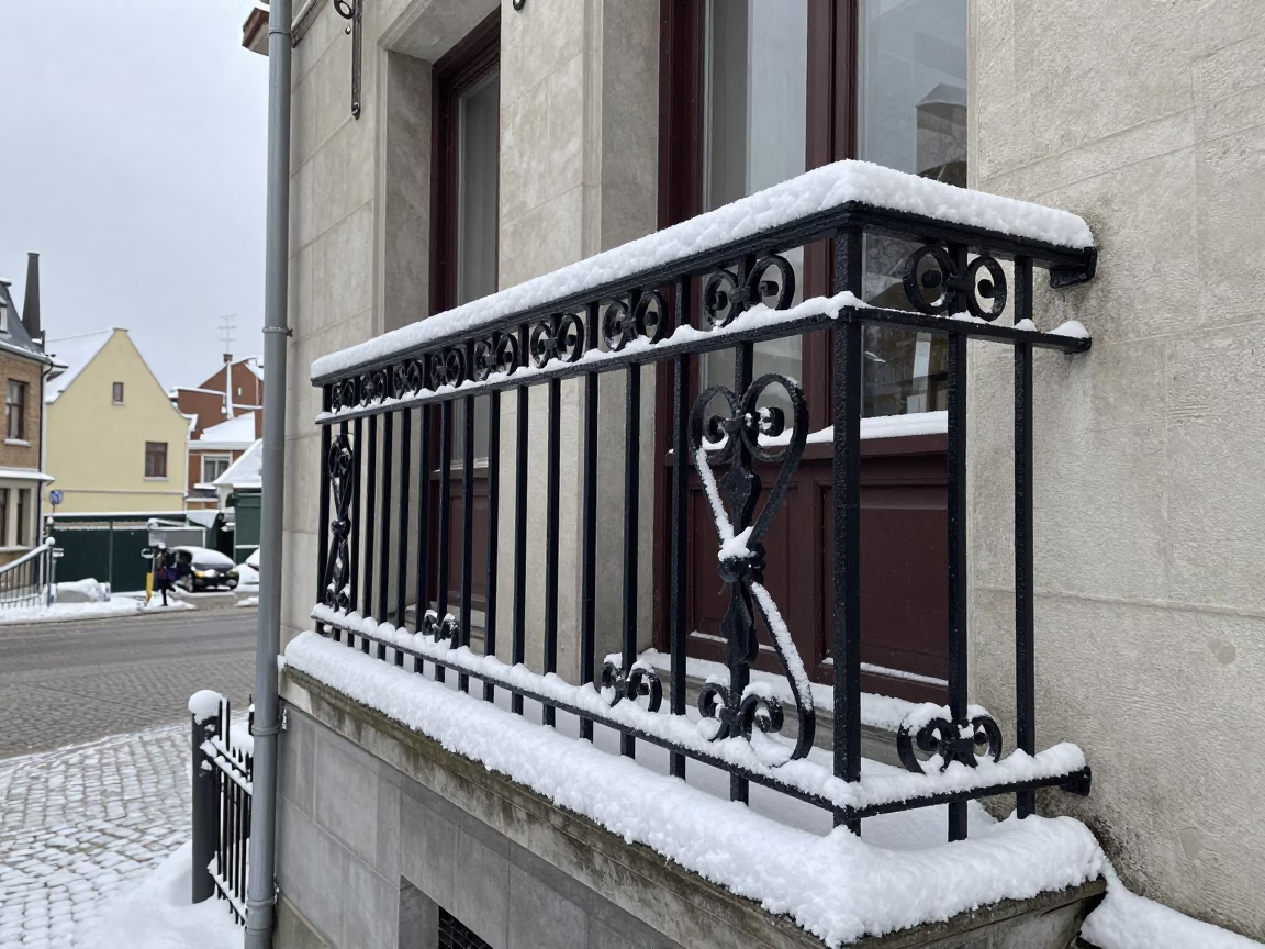 Ironwork Balcony Railing in Brussels in in Brussels, Belgium