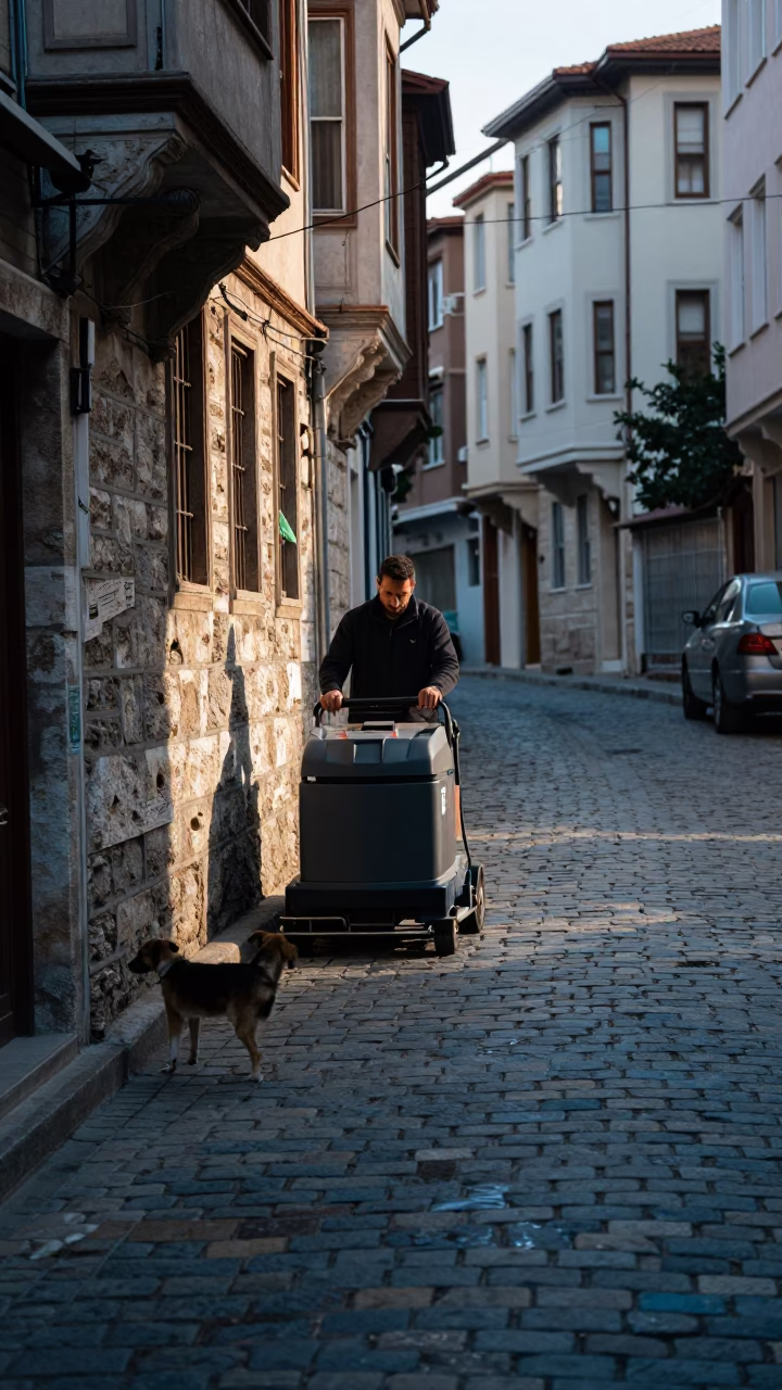 Istanbul Dog at Early Morning Light in in Istanbul, Turkey
