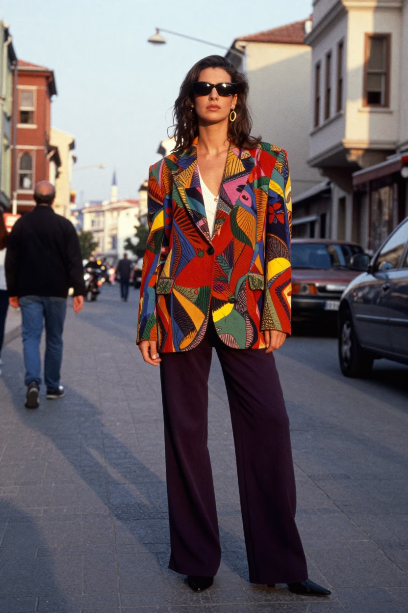 Istanbul Model Early Afternoon Street Scene in in Istanbul, Turkey