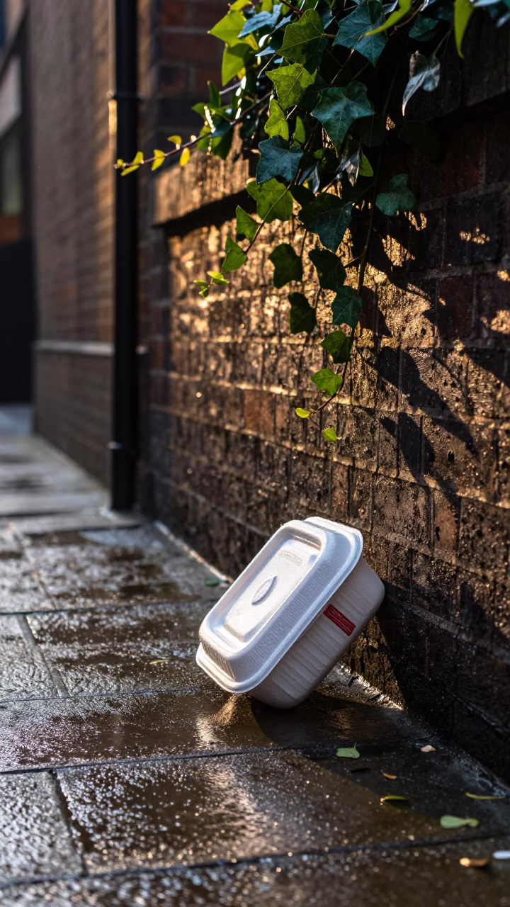 Ivy just after sunrise in London in in London, United Kingdom