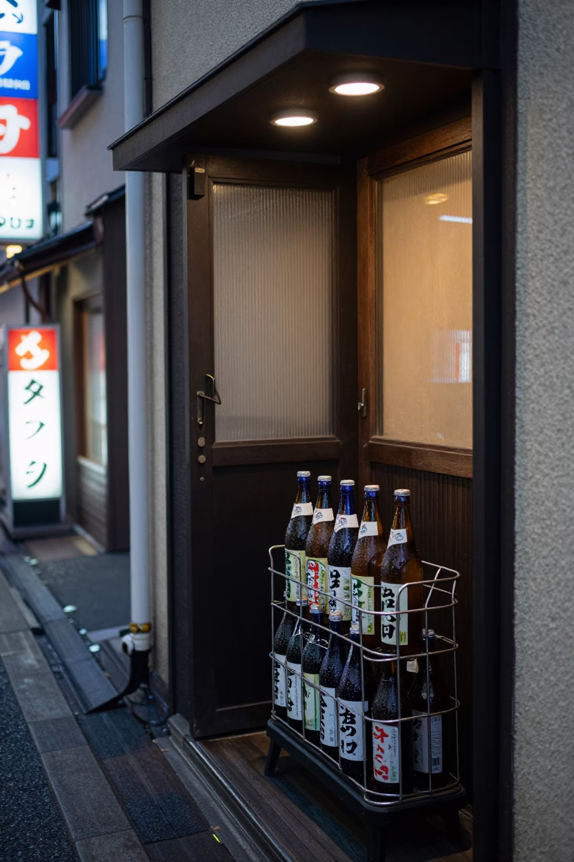 Izakaya Entrance in Fukuoka in in Fukuoka, Japan