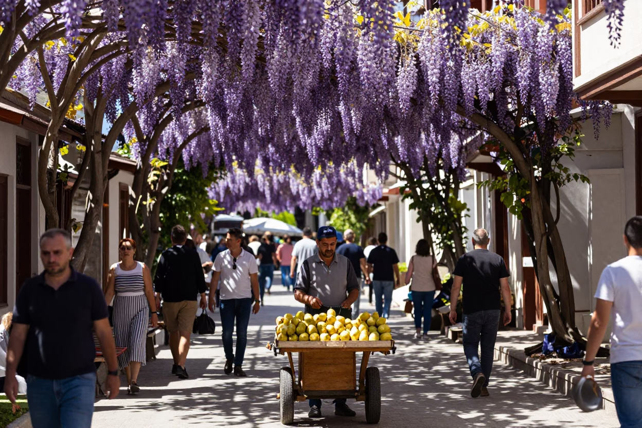Izmir Scene Midday at Midday Light in in Izmir, Turkey