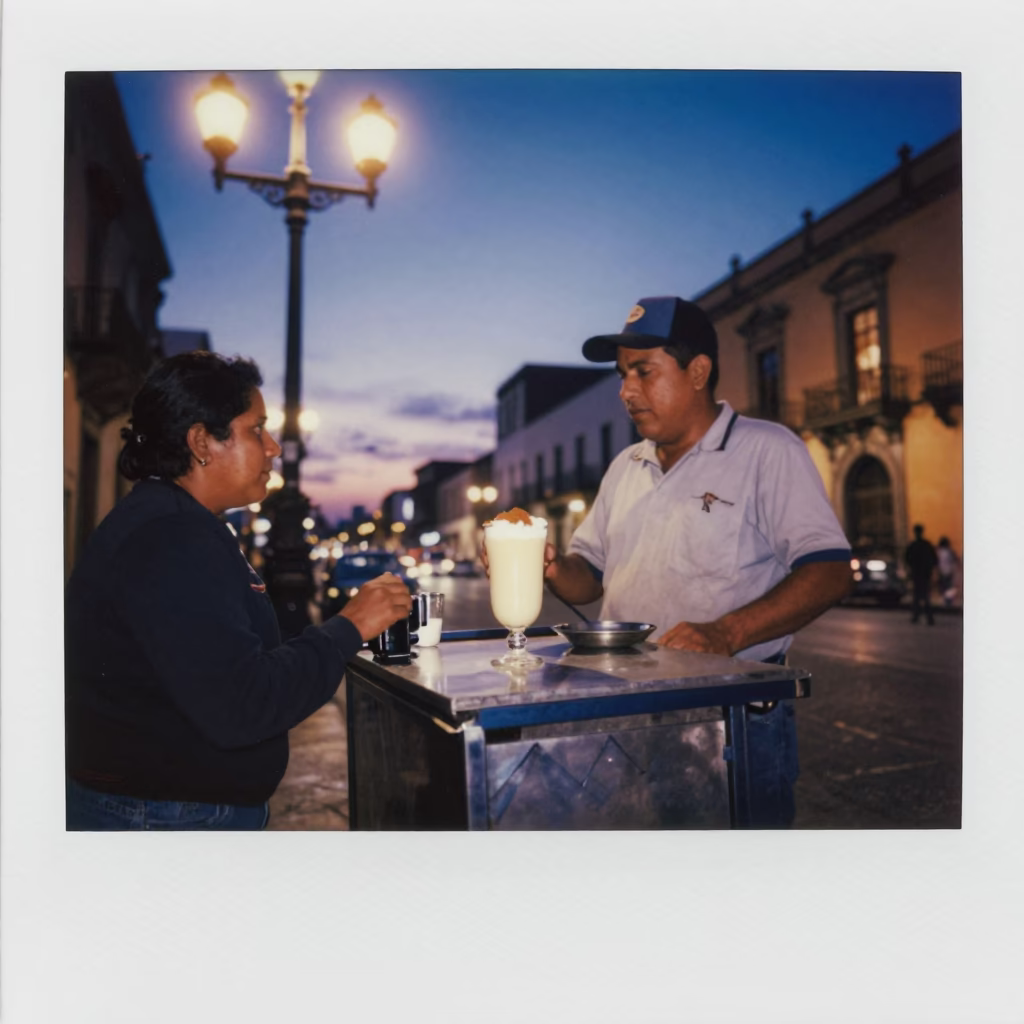 Jars Streetlights in Mexico City at Blue Hour in in Mexico City, Mexico