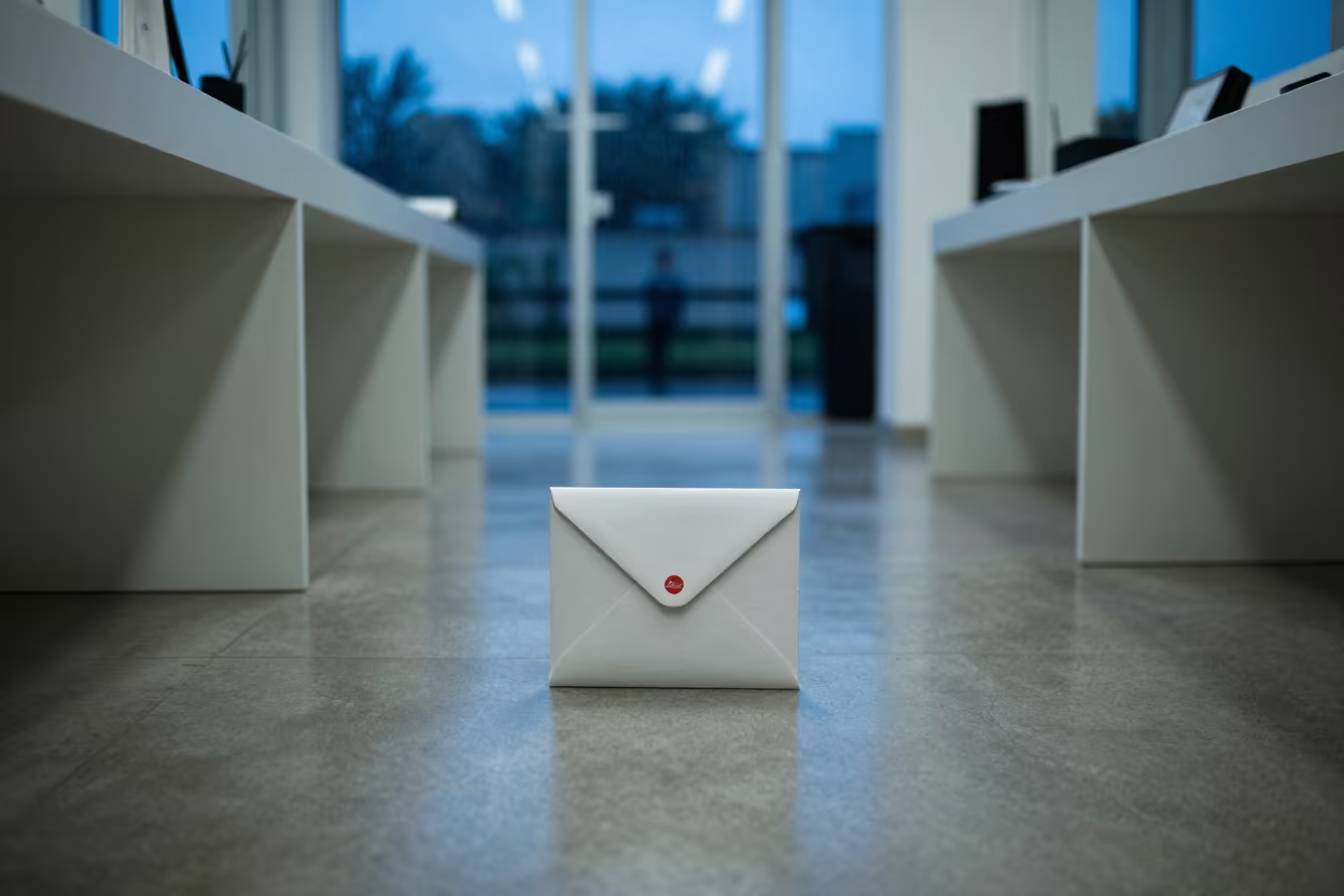 Jewelry Seal Box on Blue Hour Floor in inside a fitting room corridor in Salvador