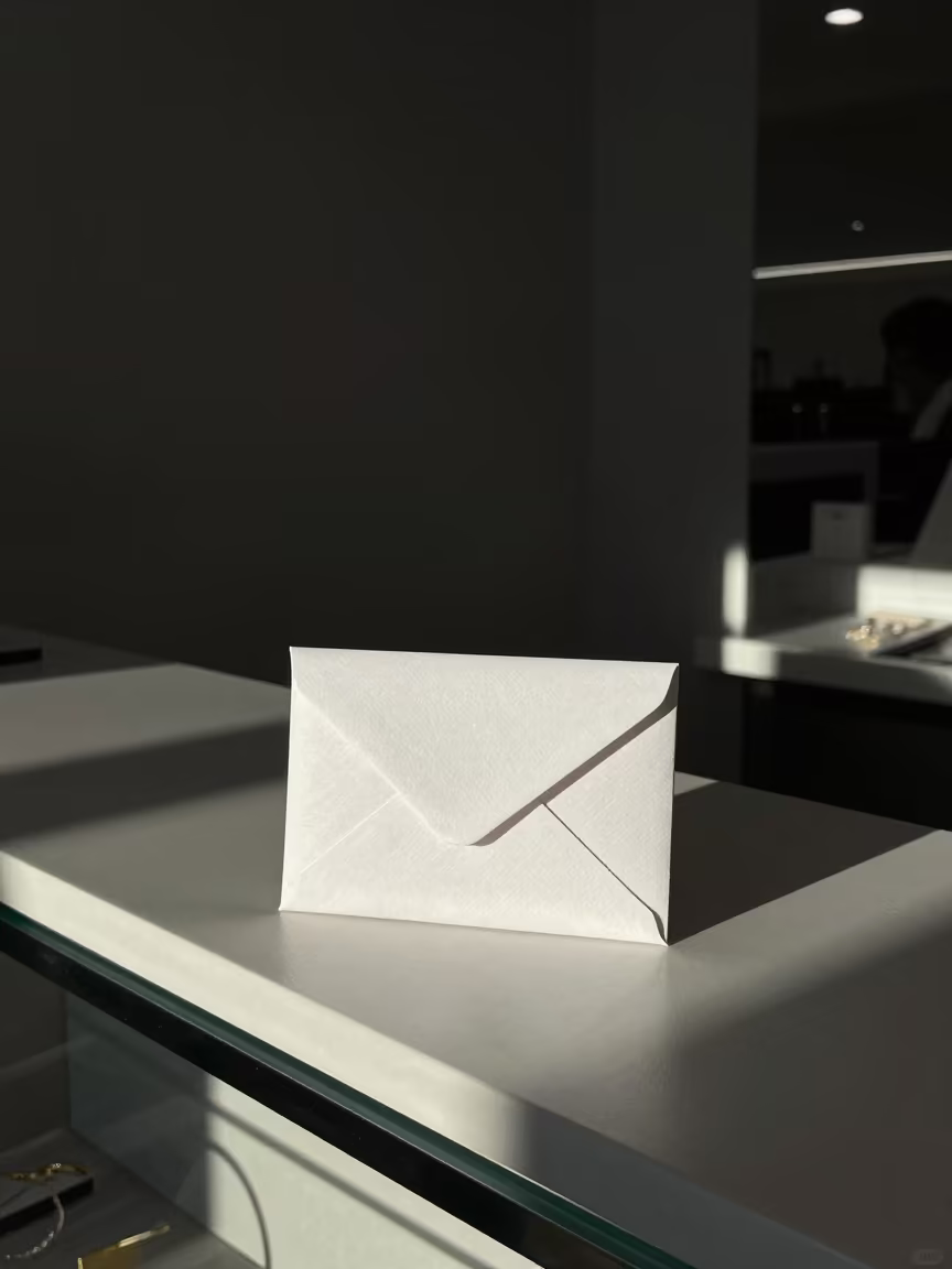 Jewelry Seal Box at Dawn in Kalk Bay Store in inside a storefront prepared for opening in Kalk Bay, Cape Town