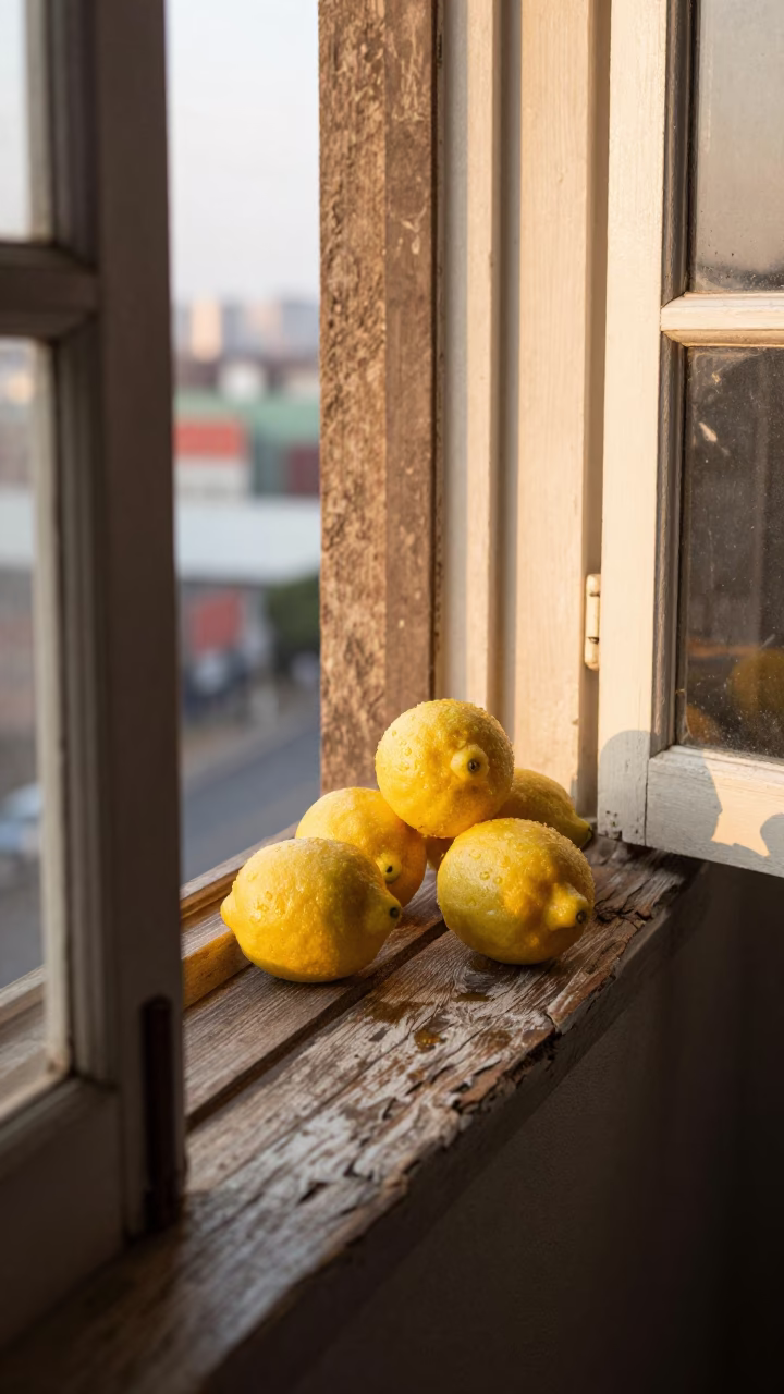 Johannesburg Lemons at Golden Hour in in Johannesburg, South Africa