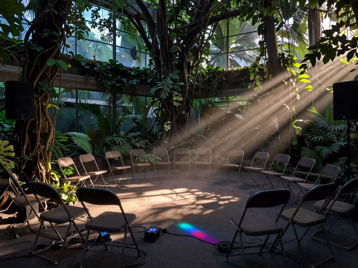 Johannesburg Office Overgrown by Jungle Vines in inside a conference room in Johannesburg