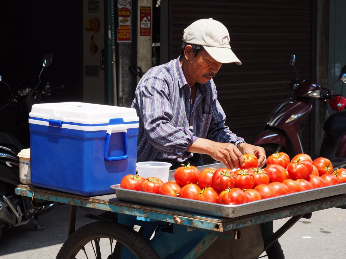 Jug Midday in Hanoi at Midday Light in in Hanoi, Vietnam