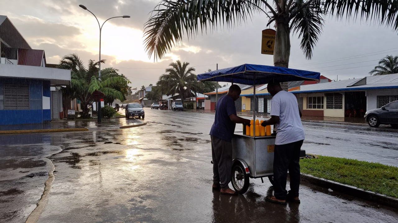 Juice Trolley in Durban in in Durban, South Africa