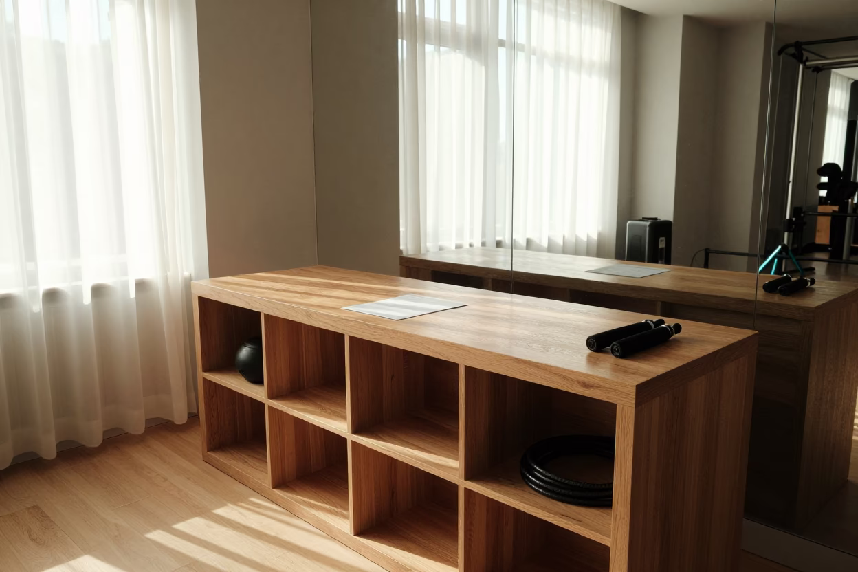 Jump Rope Cubby Noon Light Golmud Gym in at a gym check-in desk near Golmud