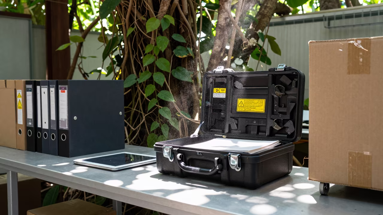 Jungle Overgrown Logistics Master Key Case in at a fulfillment packing station near Ordu