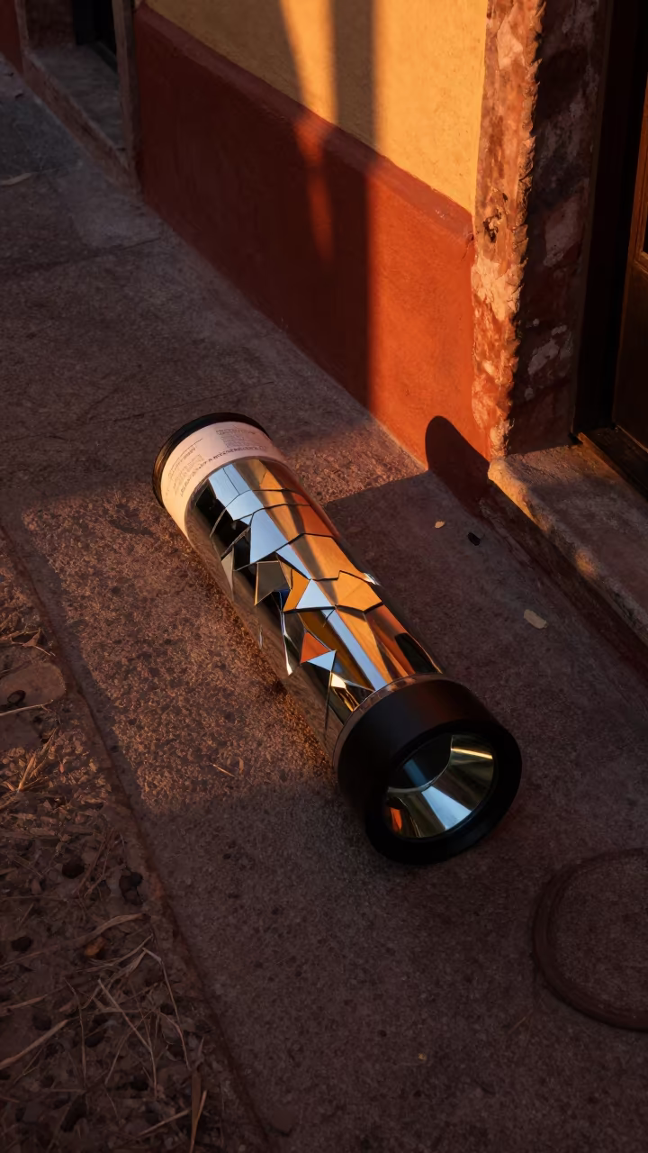 Kaleidoscope Light Play in San Miguel Passageway in inside a skylit passageway near San Miguel de Allende