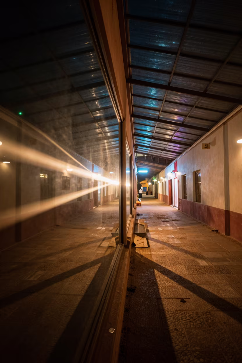 Kaleidoscope in Lubango Glass Arcade in inside a glass-roofed arcade in Lubango