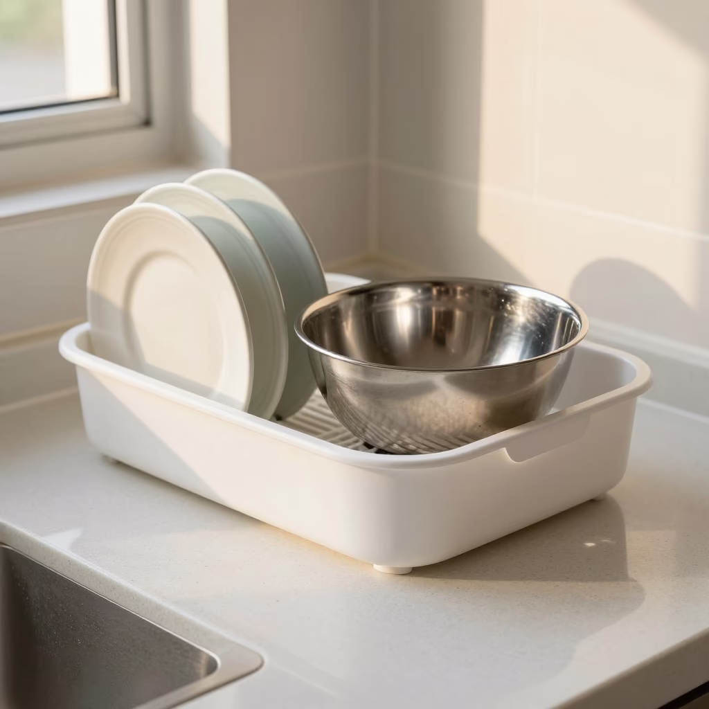 Kaohsiung White Plastic Dish Drainer in in Kaohsiung, Taiwan