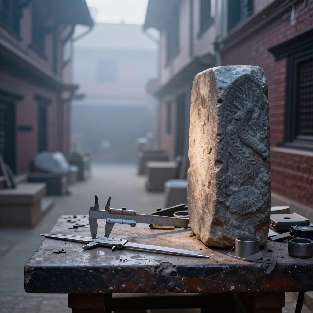 Kathmandu Workbench at Early Morning Light in in Kathmandu, Nepal