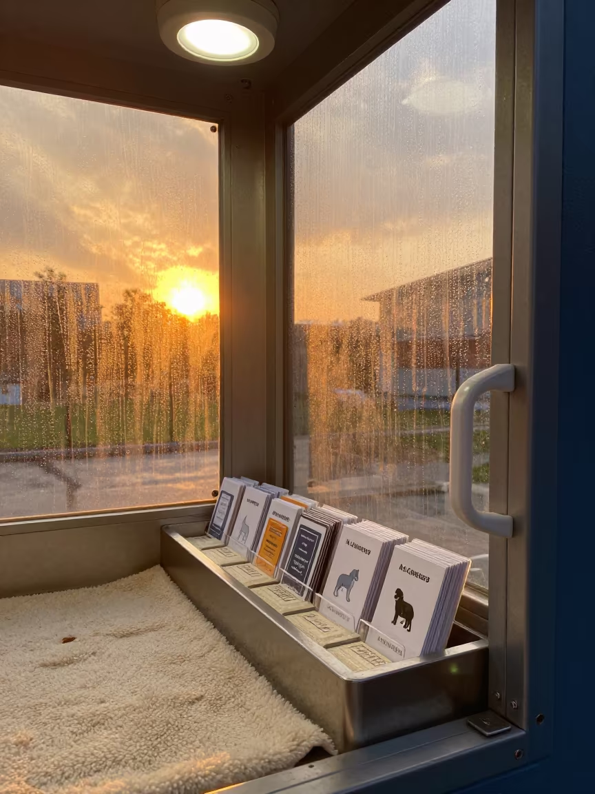 Kennel Login Tray at Algiers Dog Wash in at a self-serve dog wash station in Algiers