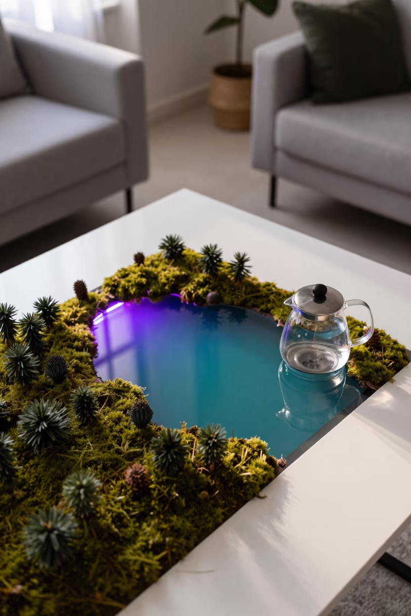 Kettle Lake Model in Sunlit Torreón Room in in a sunlit living room in Torreón