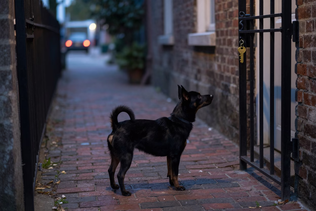 Key Blank in Charleston at Twilight in in Charleston, South Carolina, United States