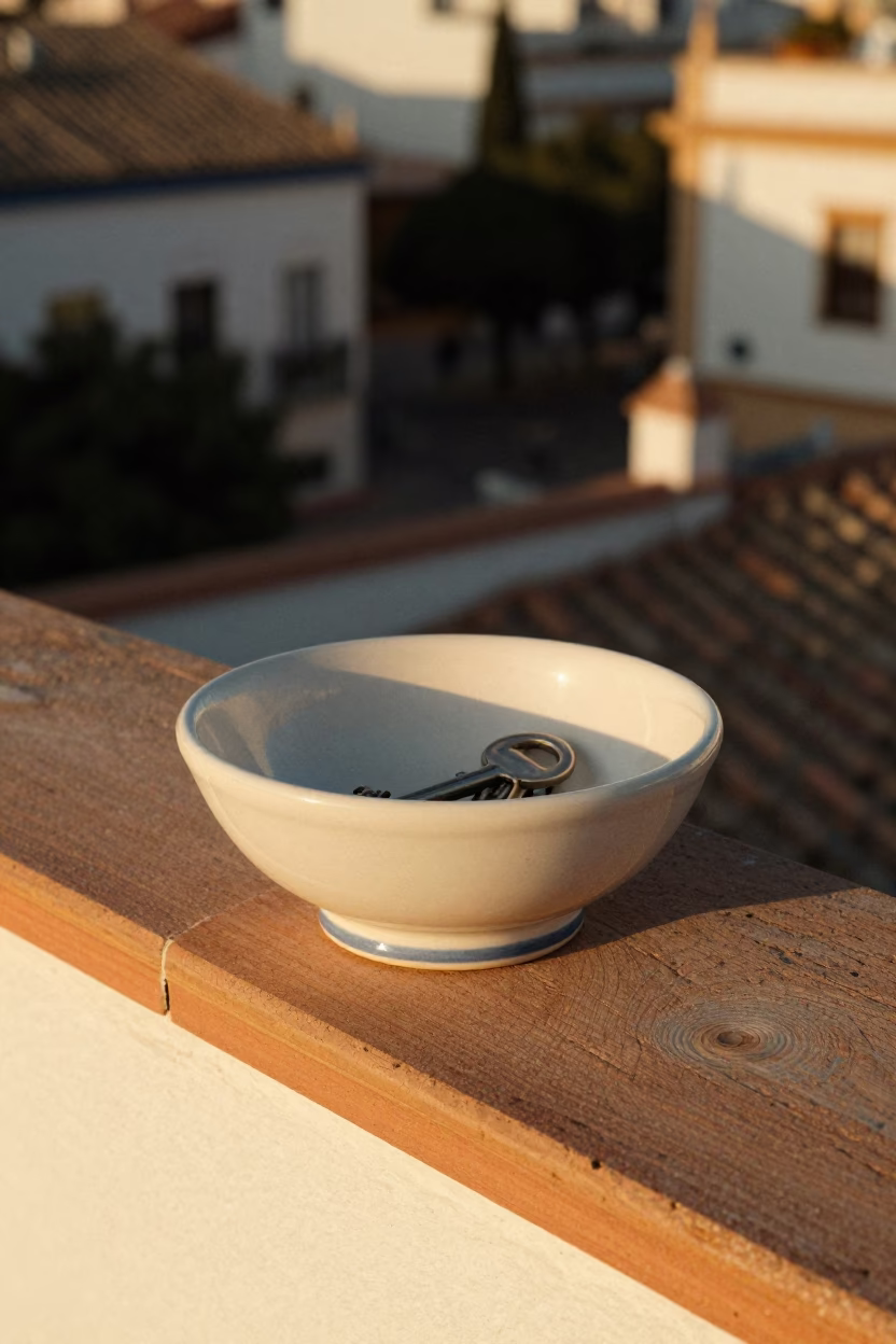 Key Bowl in Seville at The Late Afternoon Light in in Seville, Spain