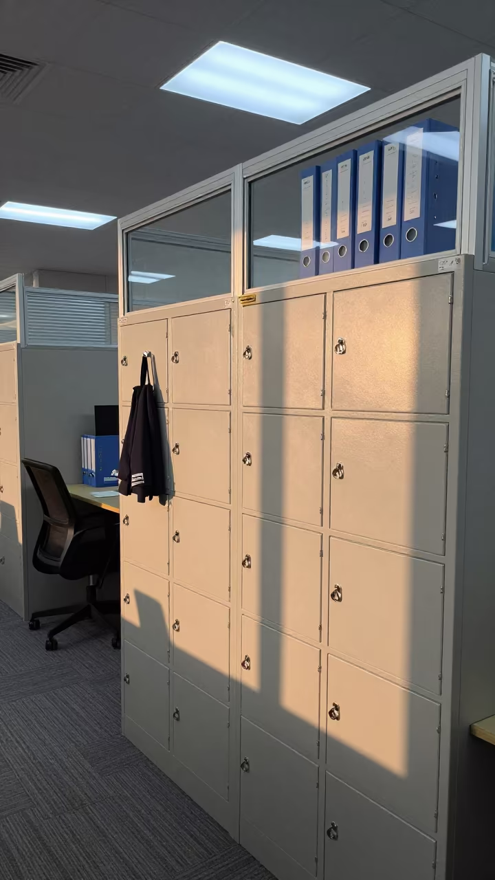 Key Cabinet in Winter Office Skylight in inside a coworking floor in Nanchang