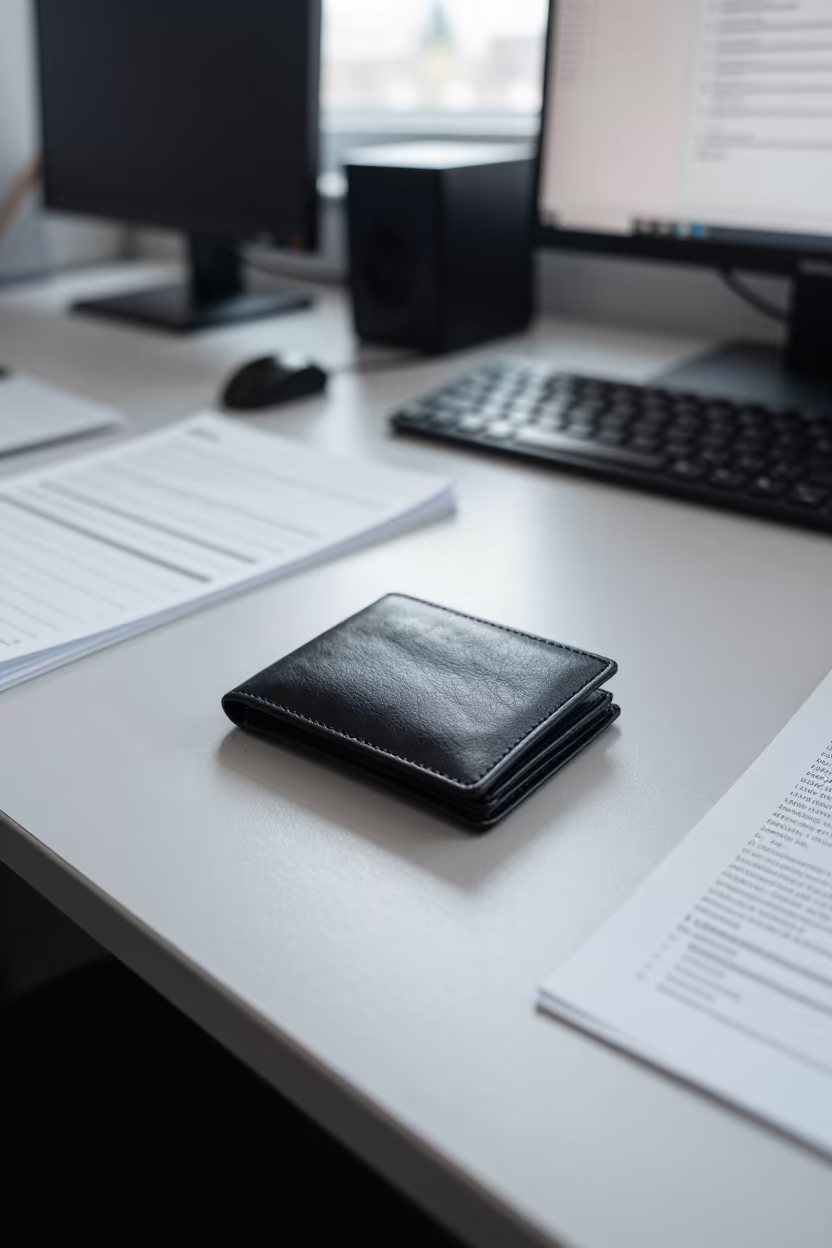 Key Wallet on Dispatch Desk Before Yard Work in inside a dispatch office above the dock near Mississauga