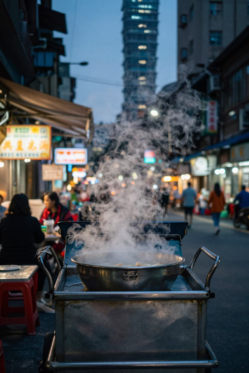 Khao Piak Sen Chicken Soup Before Daybreak in Taipei in in Taipei, Taiwan