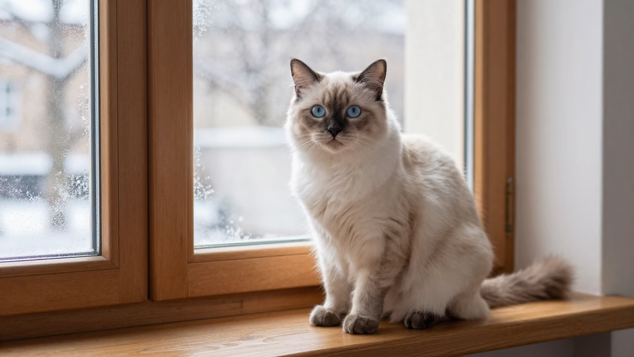 Khaomanee Cat in Berlin in in Berlin, Germany