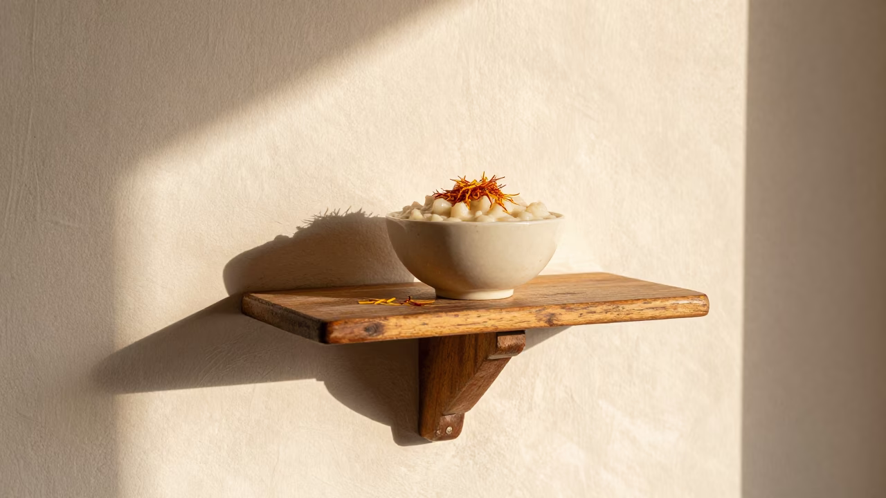 Kheer Bowl at The Early Afternoon Light in Muscat in in Muscat, Oman
