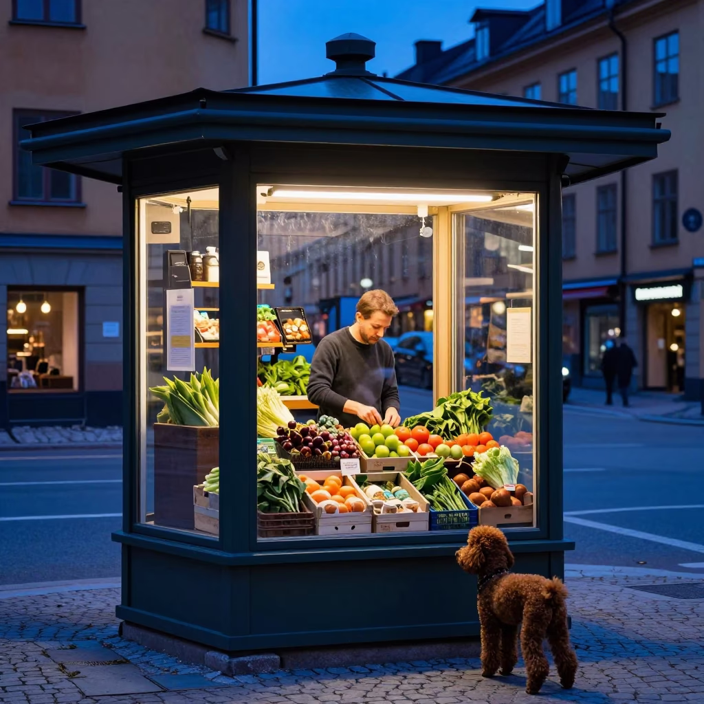 Kiosk Interaction in Stockholm in in Stockholm, Sweden