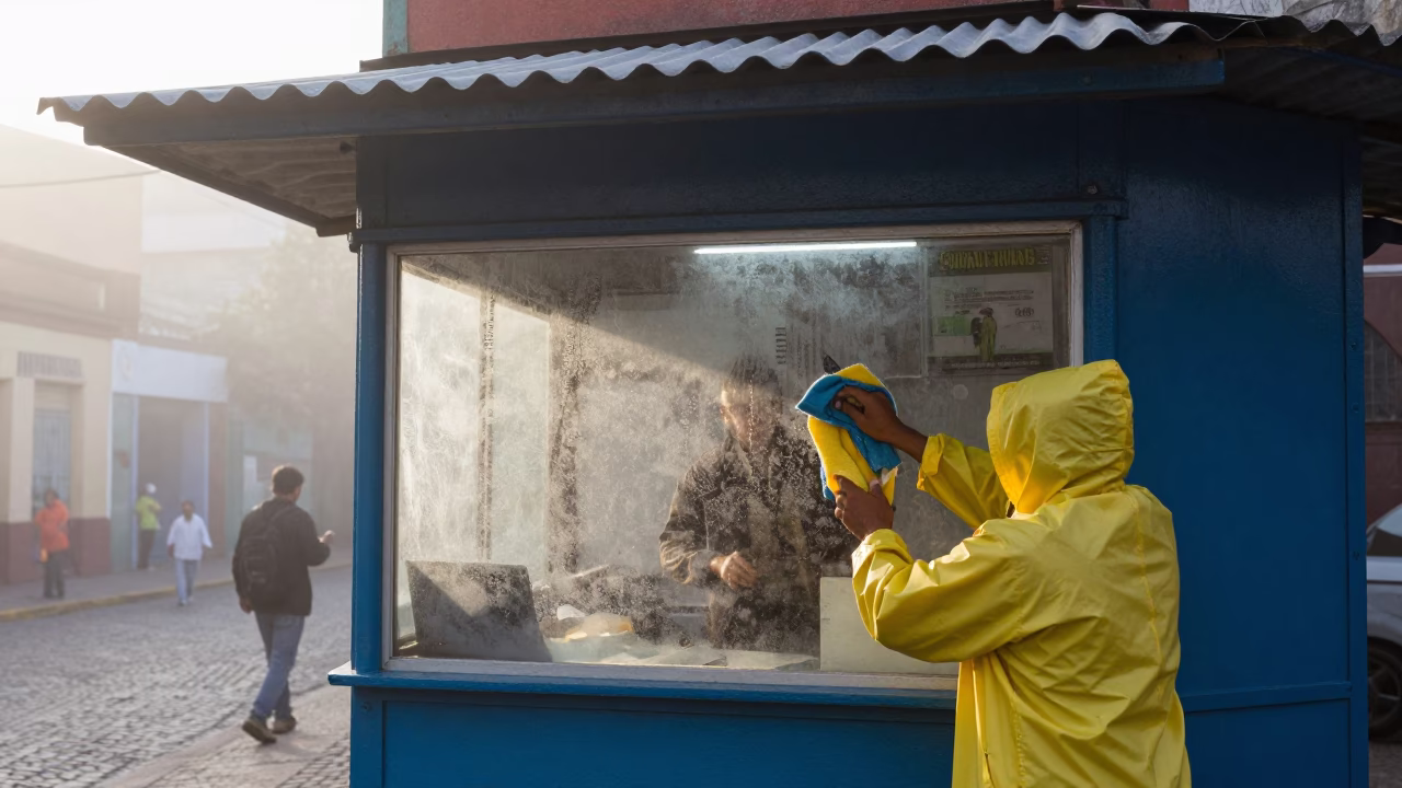 Kiosk Window in Buenos Aires in in Buenos Aires, Argentina