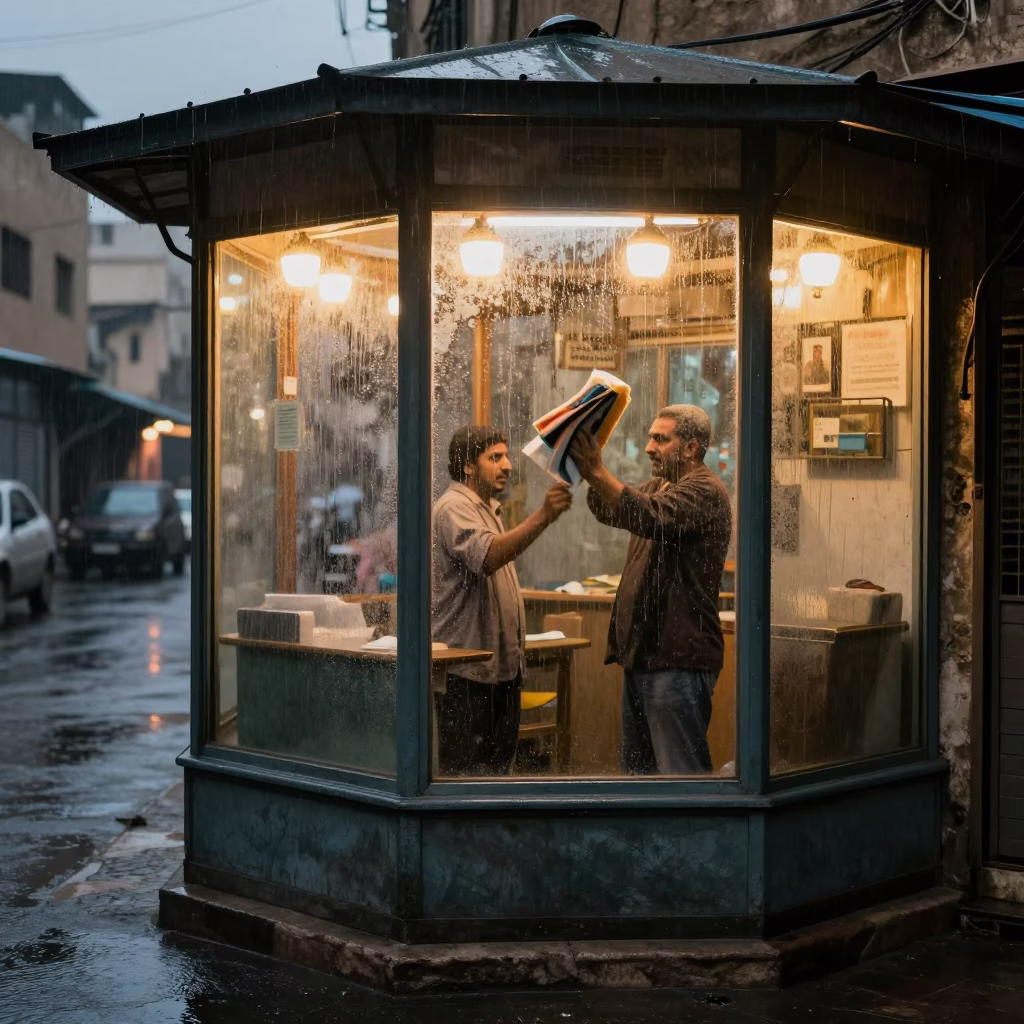 Kiosk Window in Cairo in in Cairo, Egypt