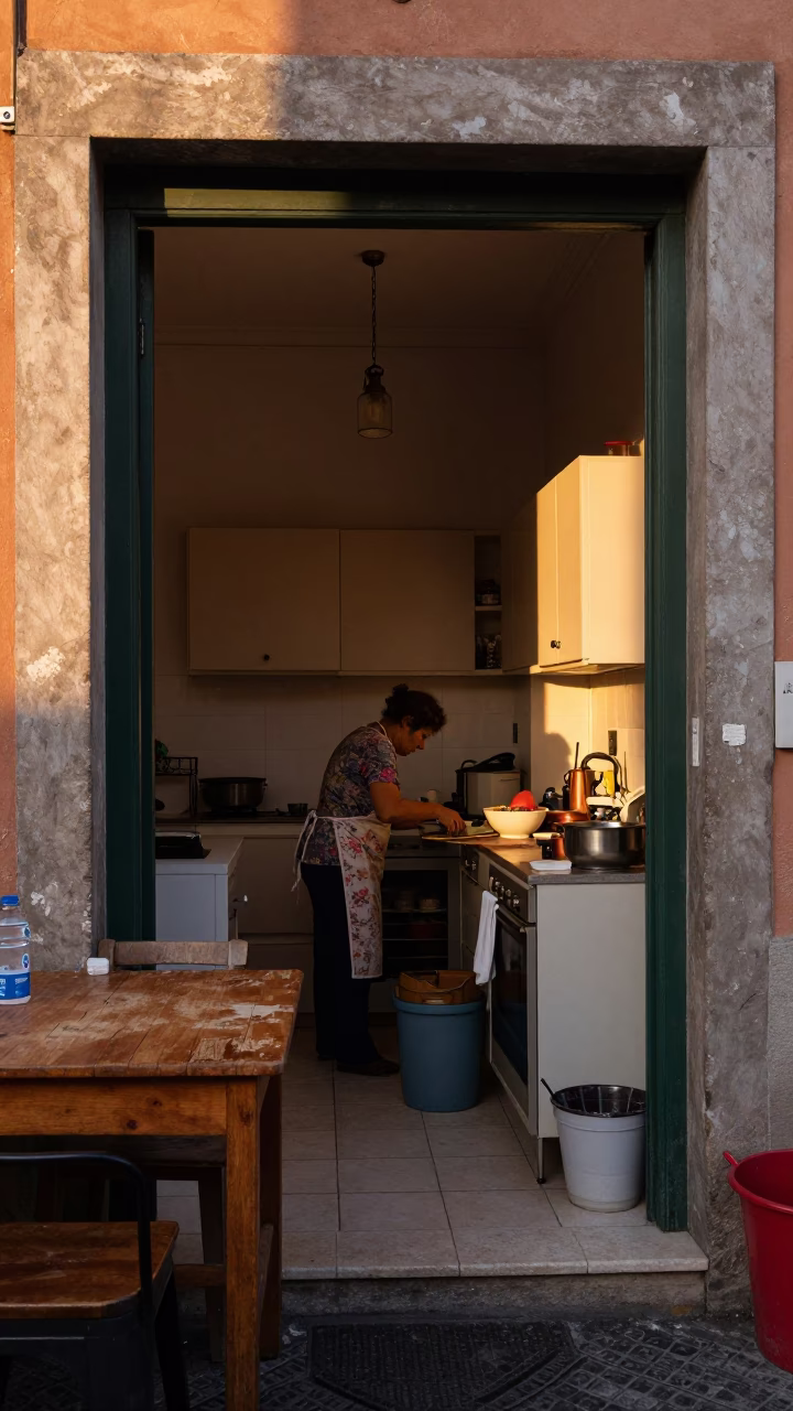 Kitchen Activity in Rome in in Rome, Italy