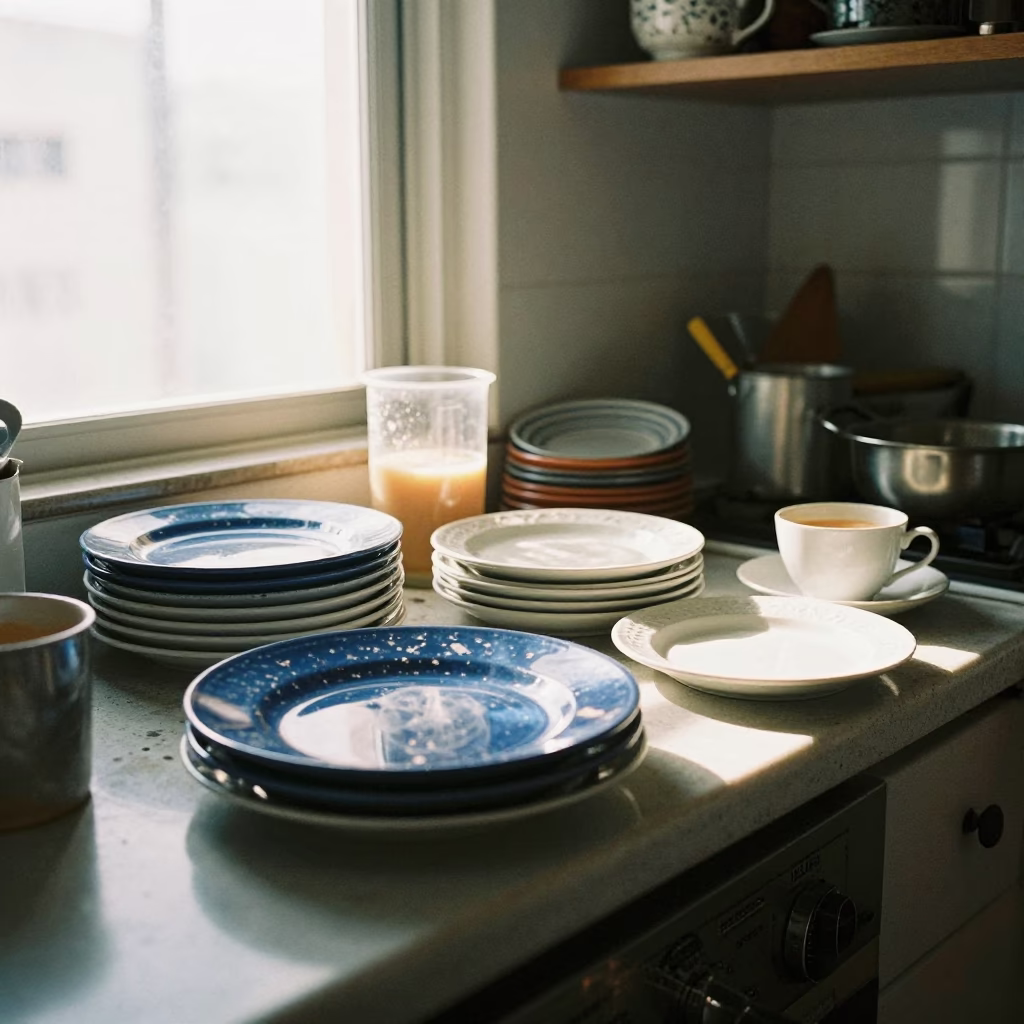 Kitchen Clutter in São Paulo in in São Paulo, Brazil