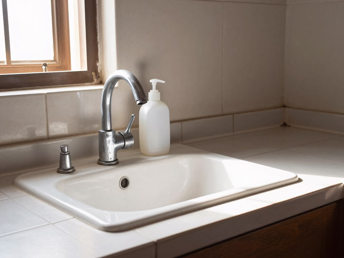 Kitchen Counter in Accra at Late Morning Light in in Accra, Ghana