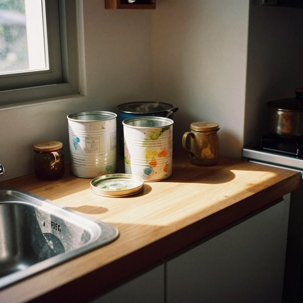 Kitchen Counter in Bangkok at The Late Morning Light in in Bangkok, Thailand