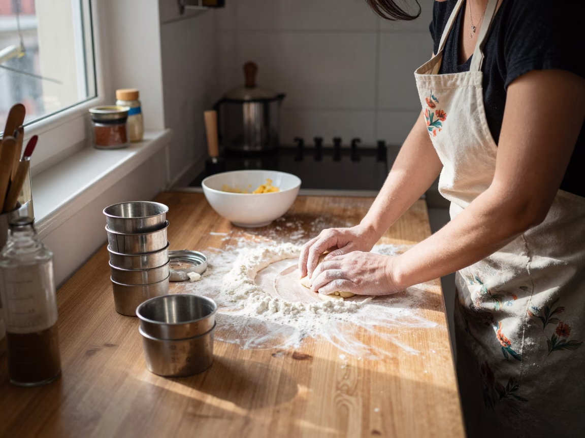 Kitchen Counter in Bilbao at Afternoon Light in in Bilbao, Spain