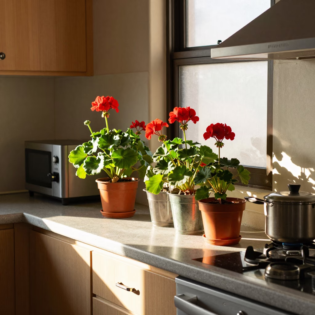 Kitchen Counter in Durban at Clear Late-afternoon Light in in Durban, South Africa