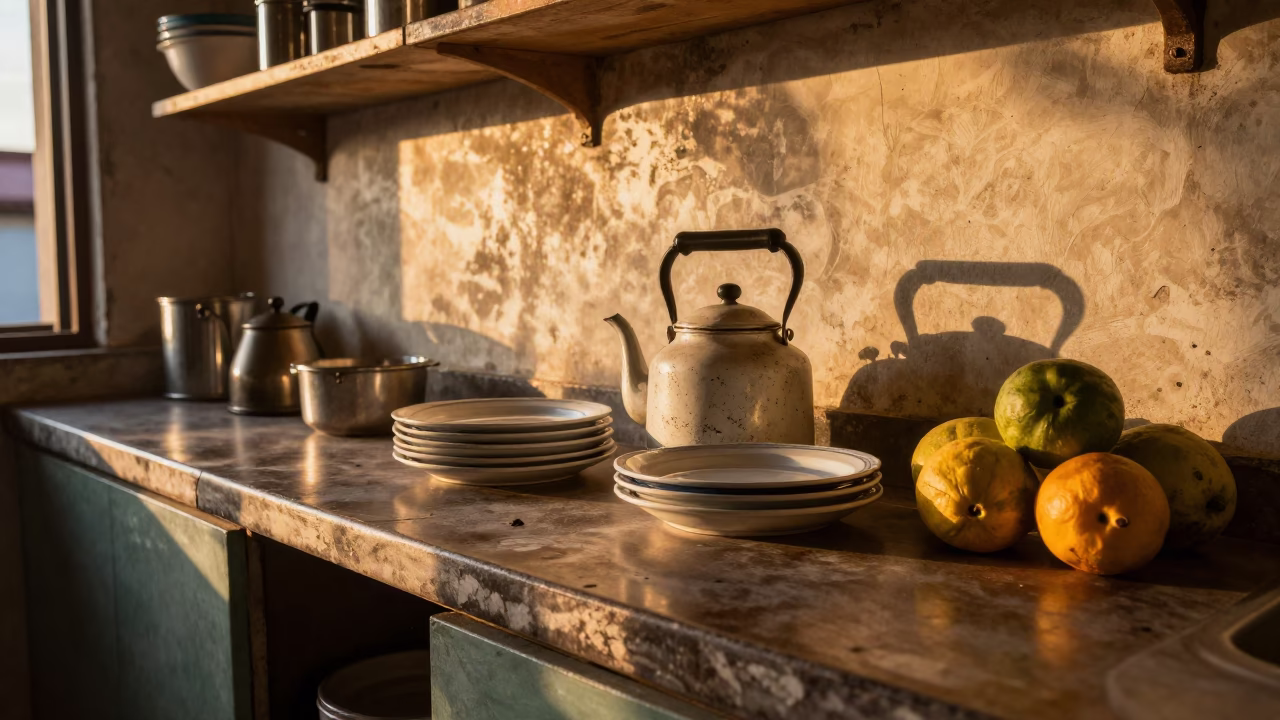 Kitchen Counter in Havana in in Havana, Cuba
