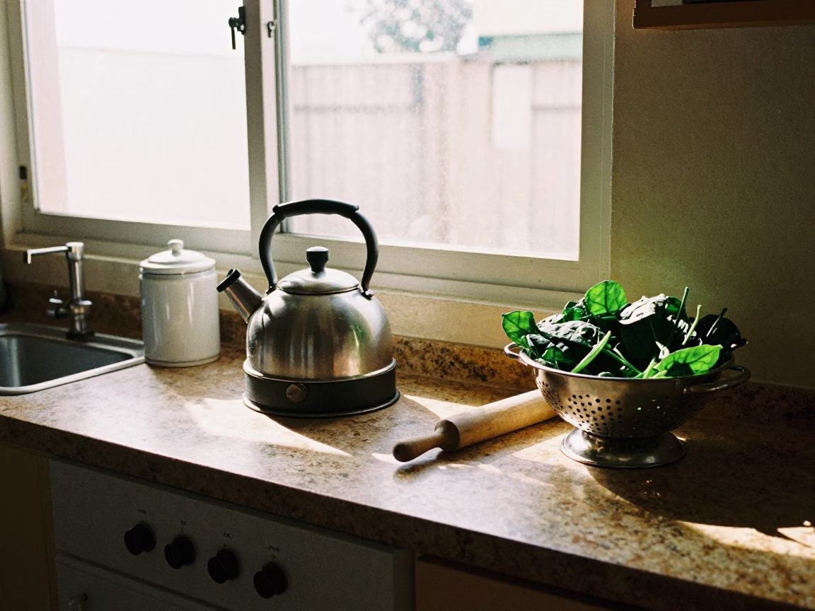 Kitchen Counter in Johannesburg at Afternoon Light in in Johannesburg, South Africa