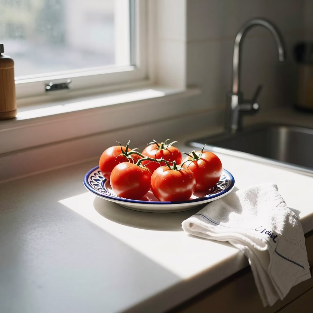 Kitchen Counter in Los Angeles at Midday Light in in Los Angeles, California, United States