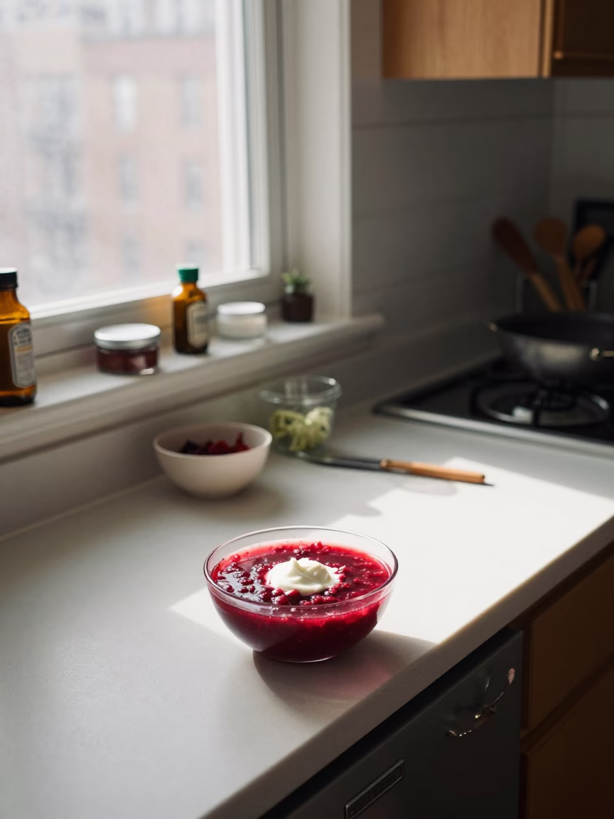 Kitchen Counter in New York at As First Light Reaches The Scene in in New York, New York, United States