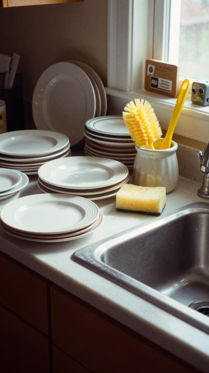 Kitchen Counter in Portland at Flat Noon Light in in Portland, Oregon, United States
