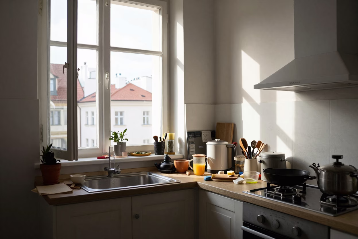 Kitchen Counter in Prague in in Prague, Czech Republic