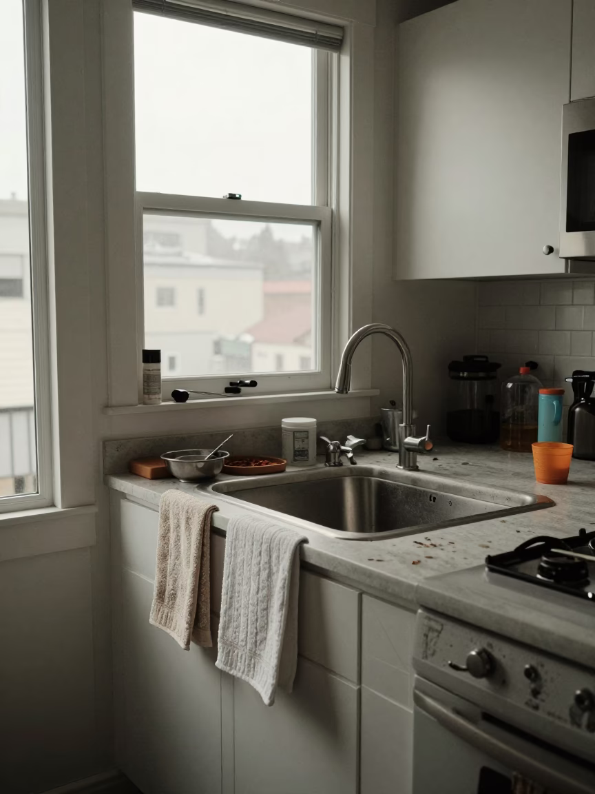 Kitchen Counter in San Francisco at Midday Light in in San Francisco, California, United States