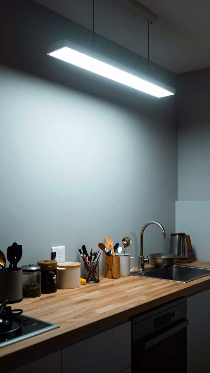 Kitchen Counter in Sydney at The Deepest Night Sky Light in in Sydney, New South Wales, Australia