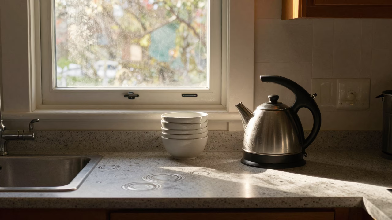 Kitchen Counter just after sunrise in Portland in in Portland, Oregon, United States
