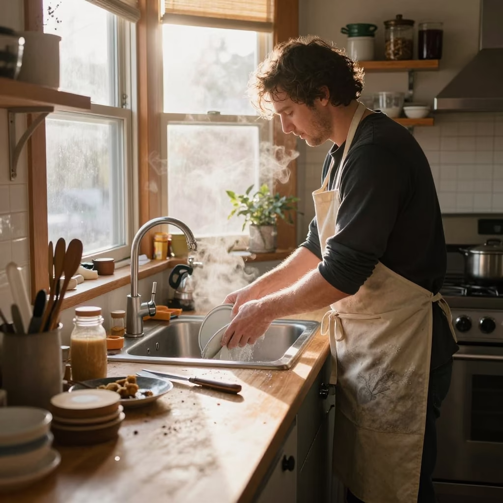 Kitchen Counter just after sunrise in Seattle in in Seattle, Washington, United States