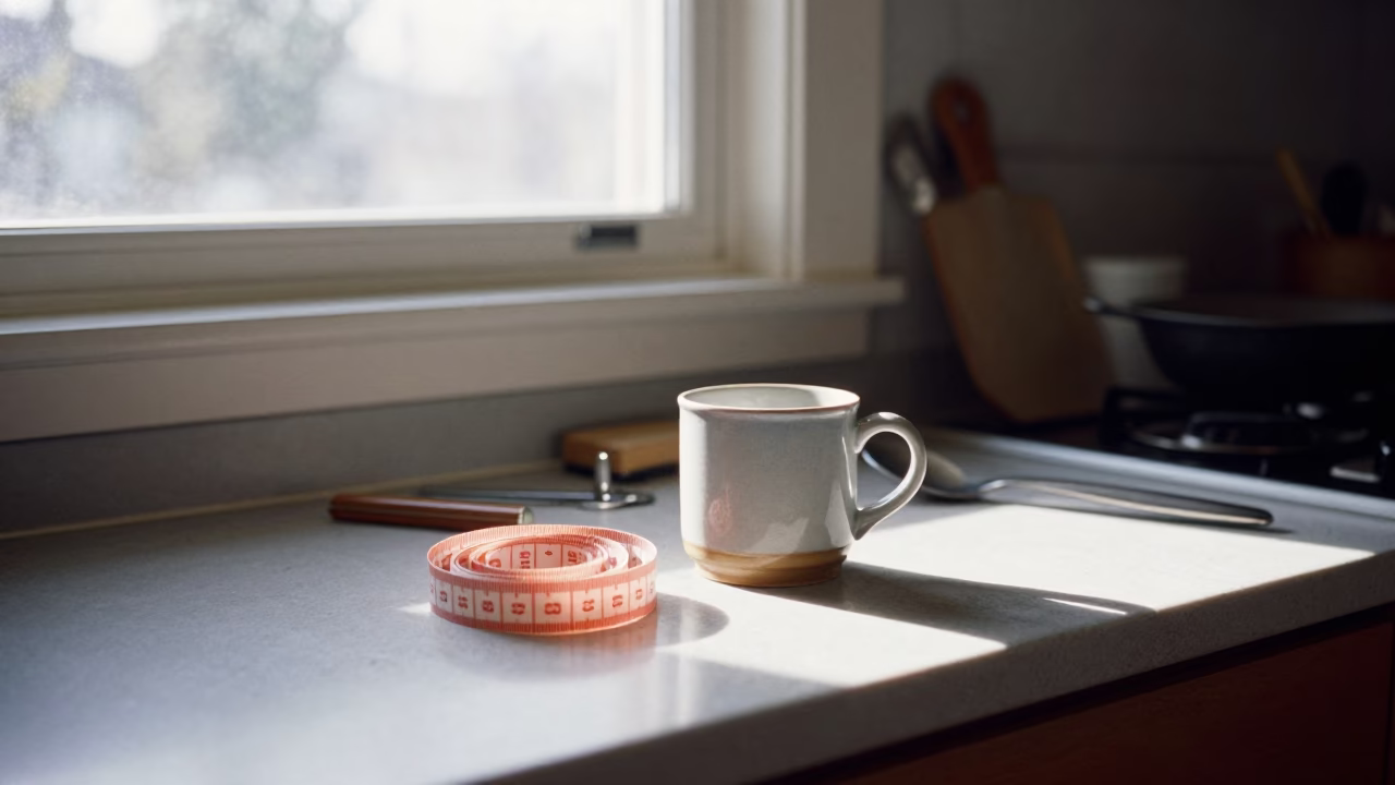 Kitchen Counter just after sunrise in Vancouver in in Vancouver, British Columbia, Canada
