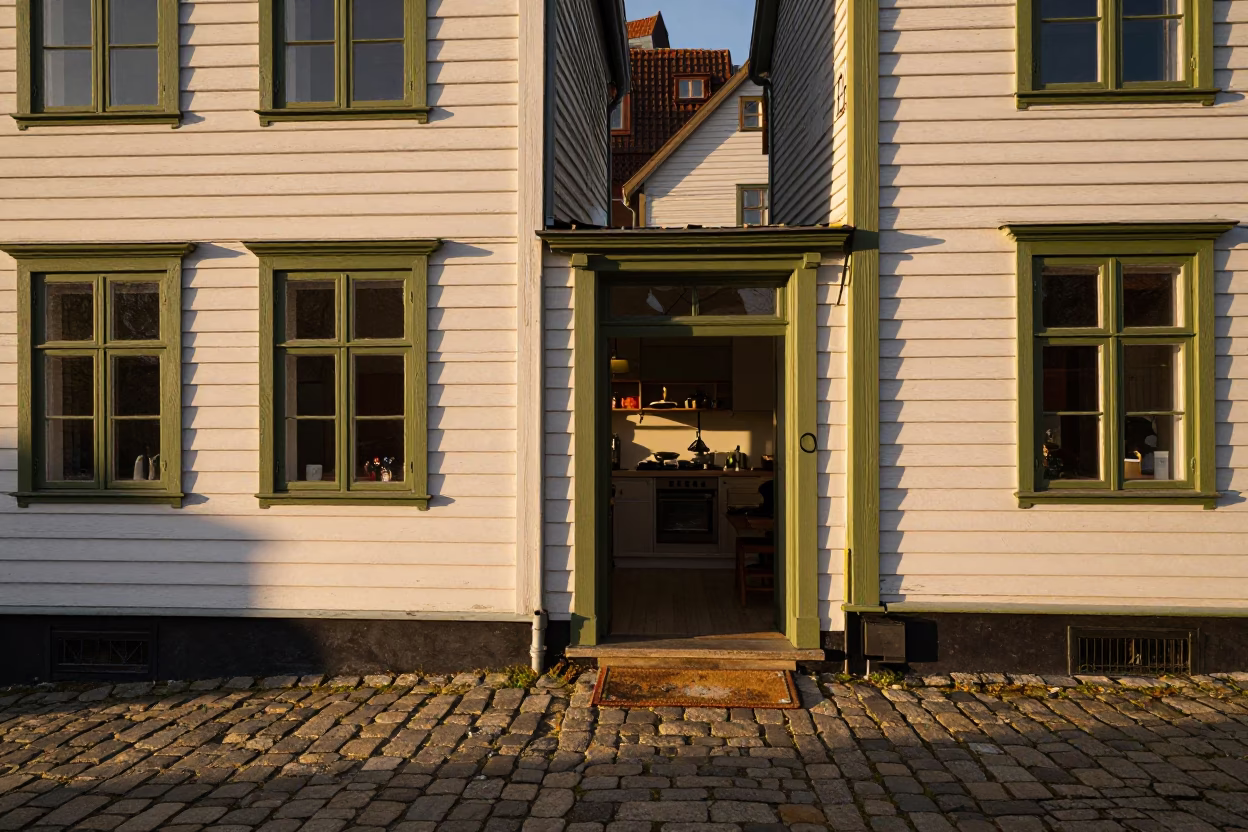 Kitchen Glimpse in Bergen in in Bergen, Norway